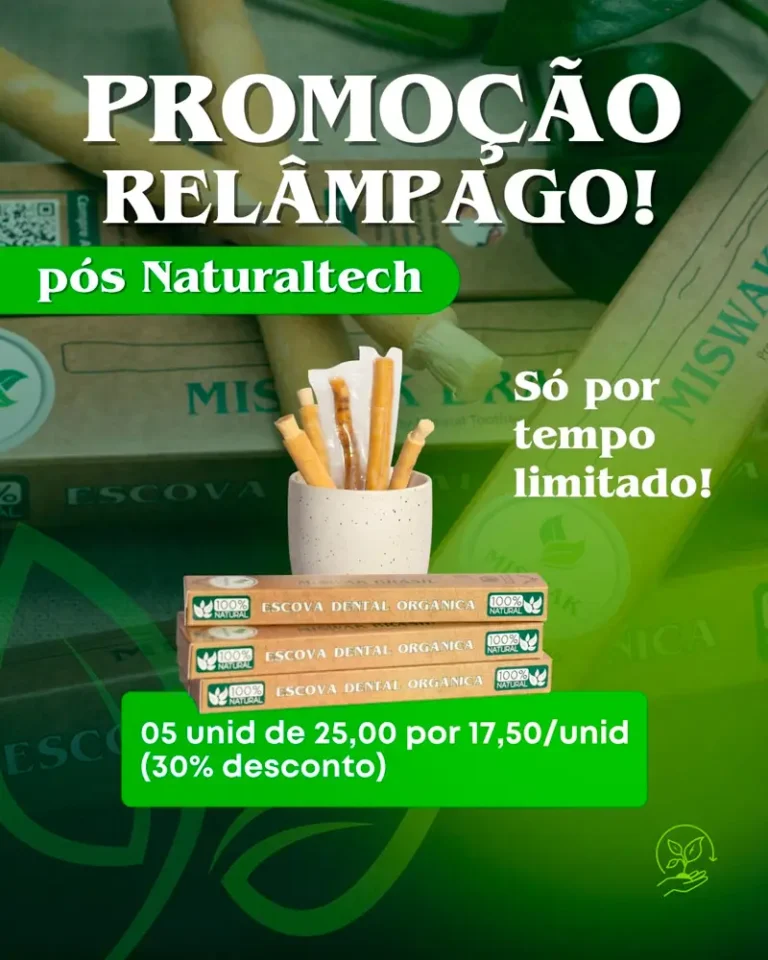 Miswak escova dental natural